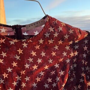 Sandro Star Ruffles Dress